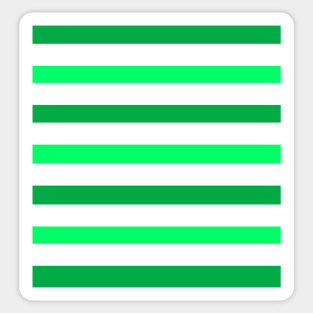 Dark light green white stripes lines pattern Sticker